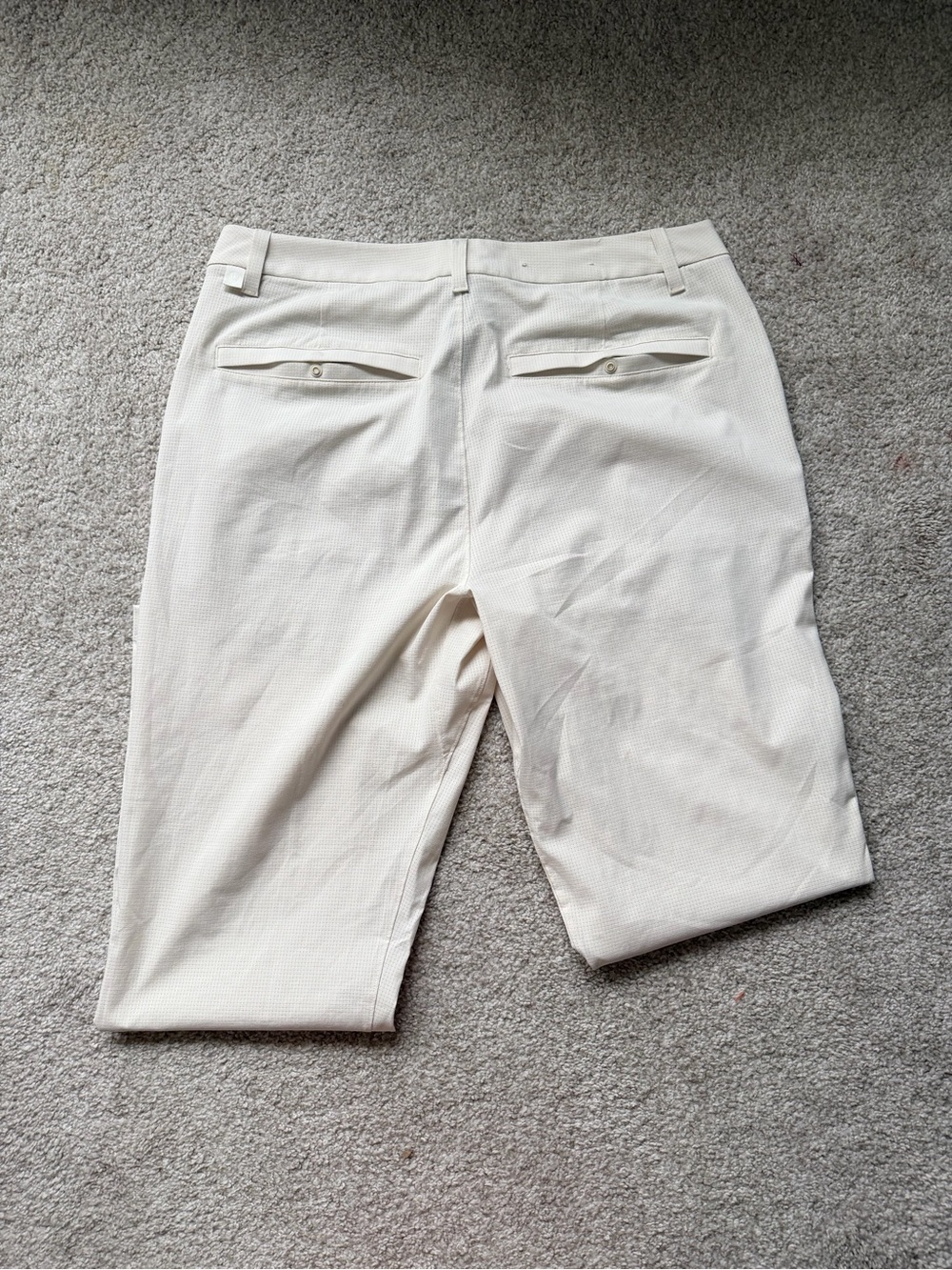 NWOT lululemon Men's Cream Chino ABC Slim Fit Golf Trouser Pants 28” Inseam - Picture 6 of 7